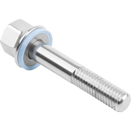 M8 Hex Head Cap Screw, Polished 316 Stainless Steel, 50 Mm L